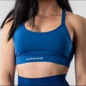 Alphalete Tri Bra in Sonic Blue